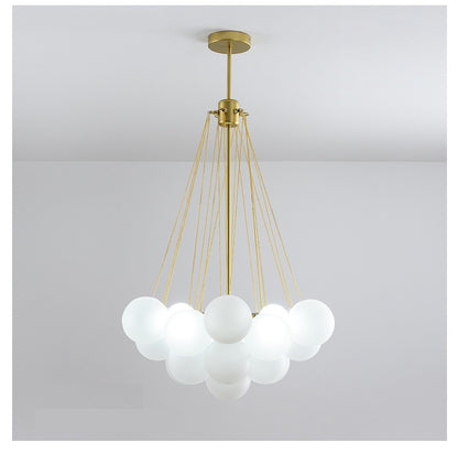 Creative Light Luxury Ball White Glass Bubble Lamp