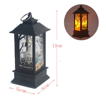 Small Wind Lantern Candle Lamp Flame Lamp Fireplace Lamp