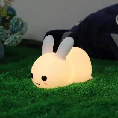 Rabbit LED Night Light Silicone Animal Cartoon Dimmable Lamp