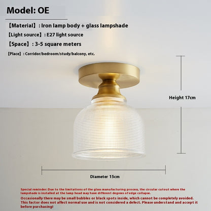 Glass Lampshade Aisle Corridor Balcony Entrance Foyer Lamps