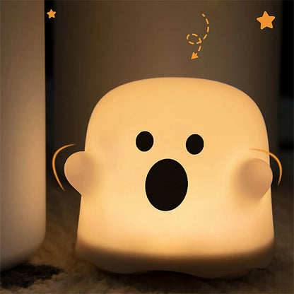 Home Decor Silicone Night Light Bedside Table Lamp