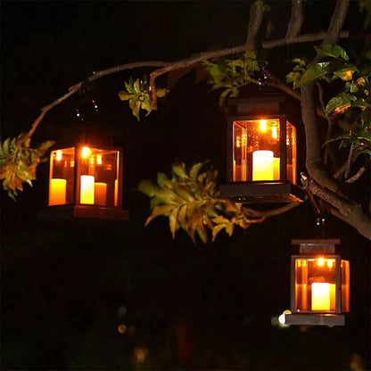 3pcs Solar Powered LED Lantern Lights Waterproof Lamp