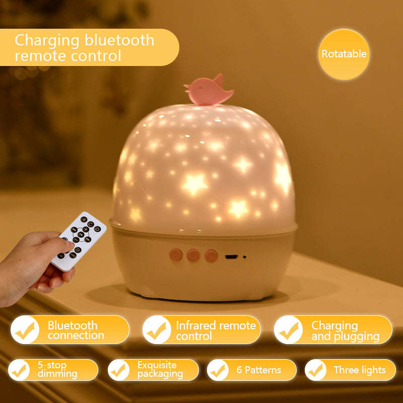 Projection Lamp 6 Kinds Of Projection Patterns Bluetooth Sound Lamp LED Night Lamp Indoor Atmosphere Lamp Birthday Gift