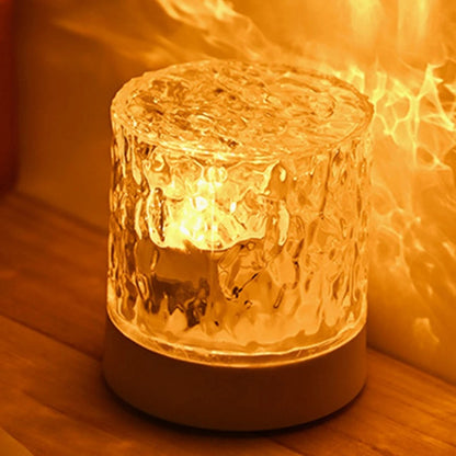 Crystal Lamp Water Ripple Projector Night Light Decoration