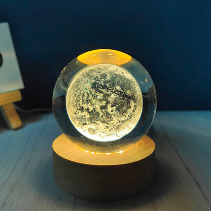 Usb Plug-in Luminous Crystal Ball Night Light