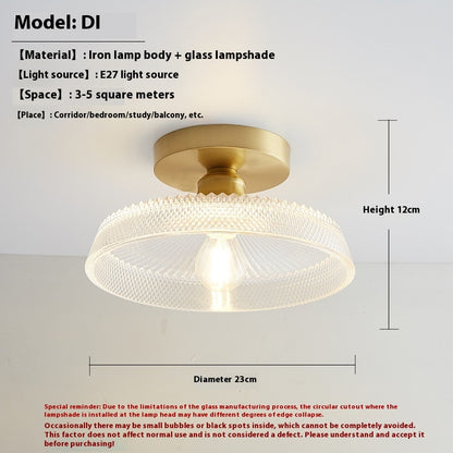 Glass Lampshade Aisle Corridor Balcony Entrance Foyer Lamps