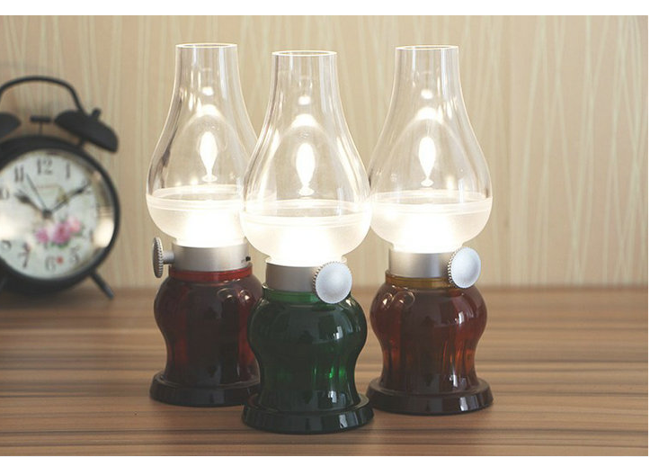 Retro Kerosene Lamp Bedside Induction Night Light