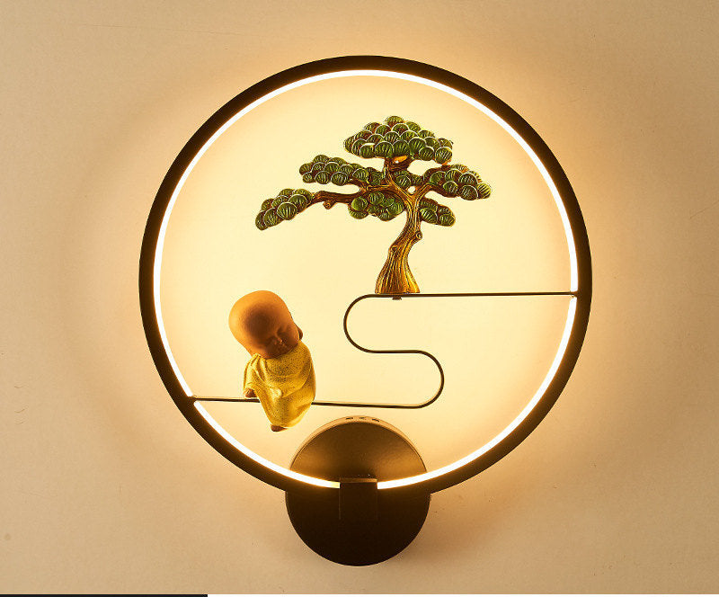 Simple Chinese Style Mural LED Wall Lamp