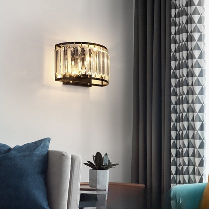 American Simple Crystal Wall Lamp