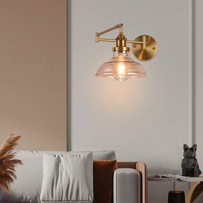 Bedroom Chinese Telescopic Long Brush Holder Wall Lamp