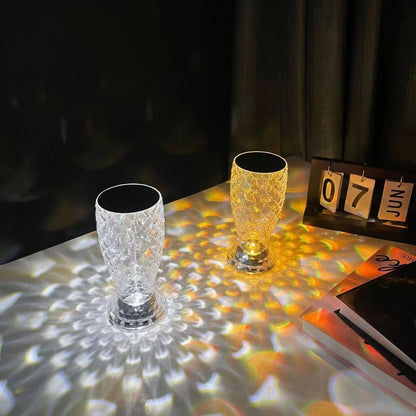 Fish Scale Lamp With USB Port LED Rechargeable Touch Night Light