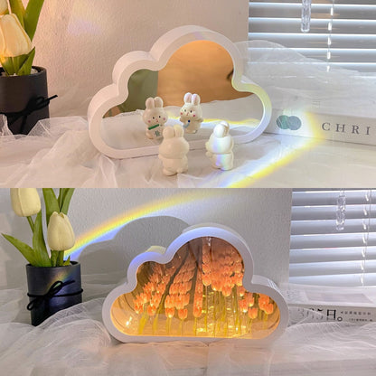Tulip Night Lamp DIY Material Cloud Tulips Night Lamp Decorative