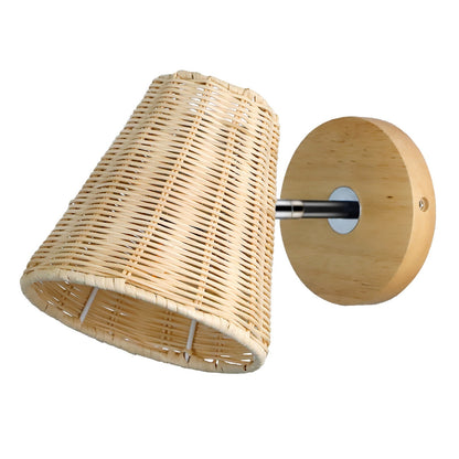 Rattan Wall Lamp Bedside Wall Lamp Mirror Front Lamp