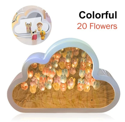 Tulip Night Lamp DIY Material Cloud Tulips Night Lamp Decorative