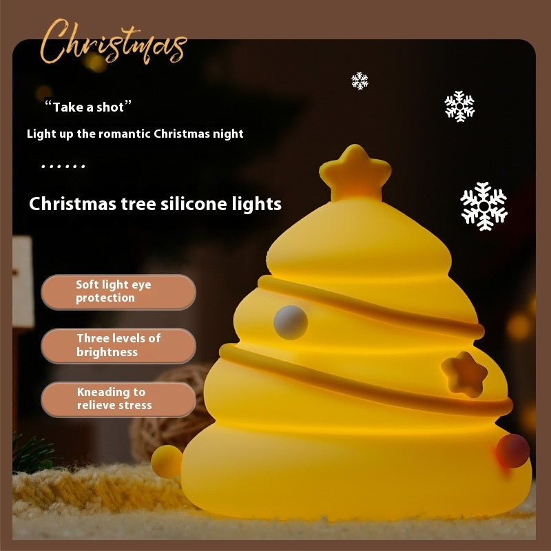 Christmas Tree Silicone Night Lights Table Lamp