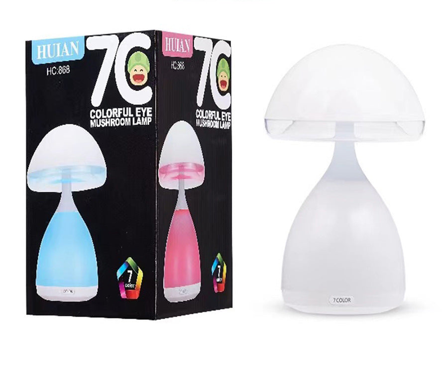 Color Dimming Rechargeable Bedside Mushroom Lamp