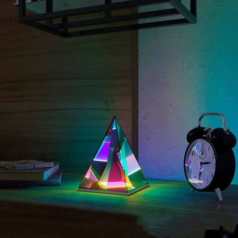 Pyramid Table Lamp Creative Night Light