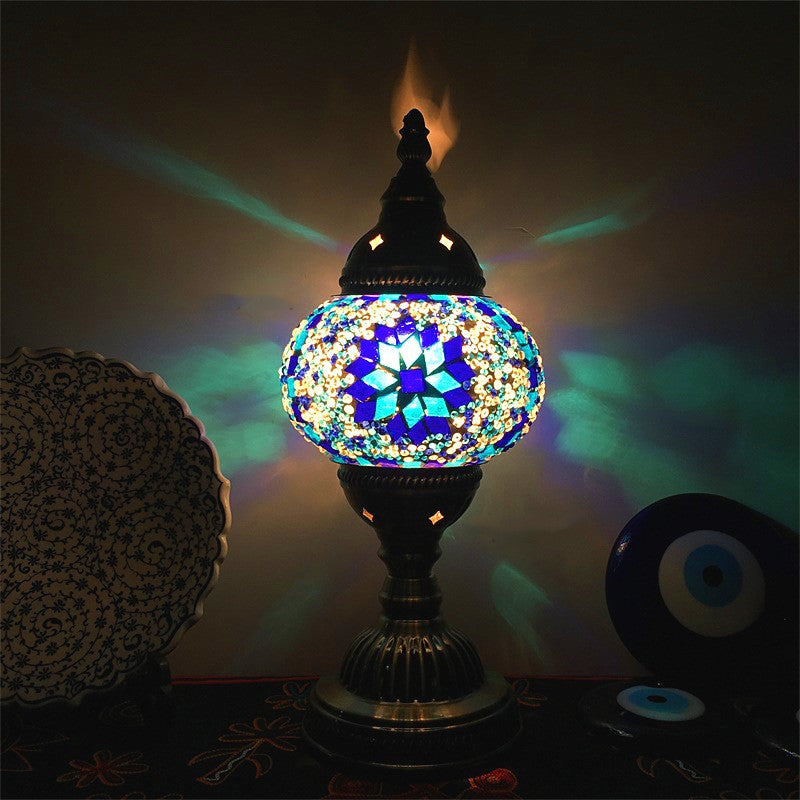 New Style Turkish Mosaic Table Lamp Vintage Art