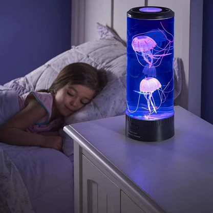 Big Size LED Jellyfish Light Table Desktop Decorative Night Lamp