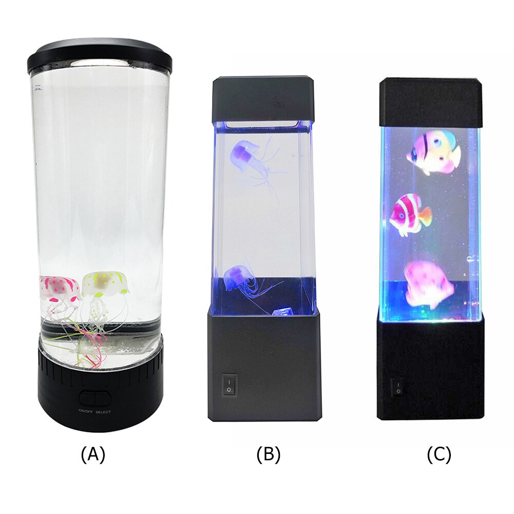 Fantasy USB/Battery Powered Jellyfish Water Tank Aquarium LED