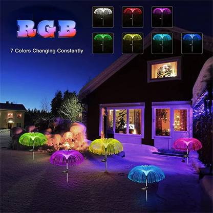 Solar Jellyfish outdoor Lights 7 Color Changing Solar Garden Lights