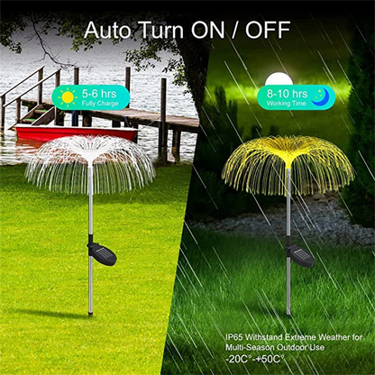 Solar Jellyfish outdoor Lights 7 Color Changing Solar Garden Lights