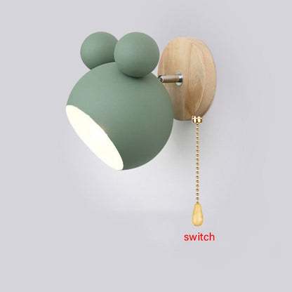 Wooden Wall Lamps Cute Cartoon