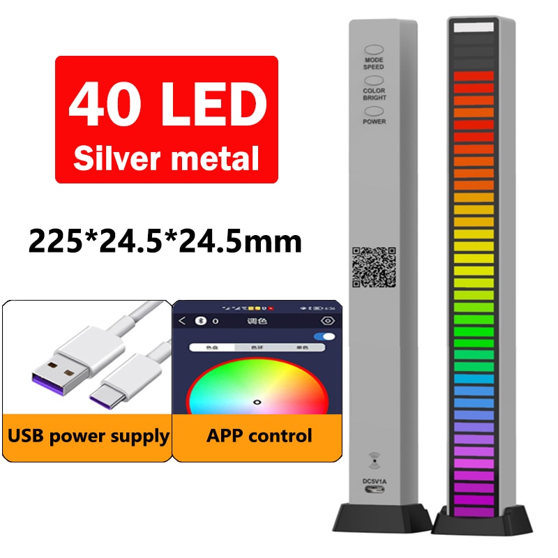 RGB Sound Control LED Light App Control