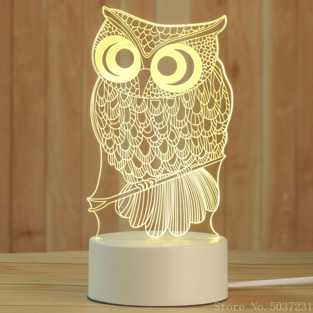 Creative 3D Night Lamp Acrylic Desktop