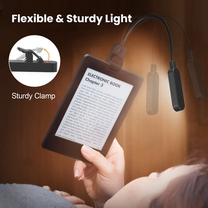 Clip Book Light Amber Reading Lights