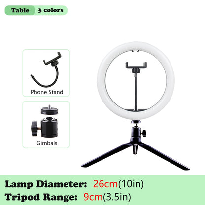 Selfie Ring Lamp Tripod Ring Light