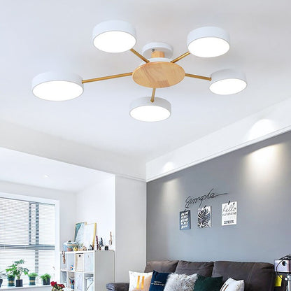 Nordic style living room ceiling