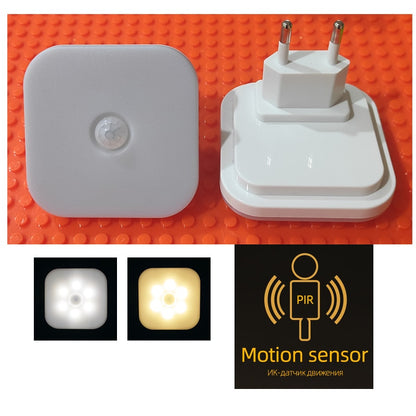 Plug Smart Motion Sensor LED Night Lamp