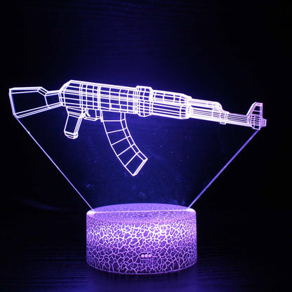 Rifle RGB Night Lights Gamer Decoration