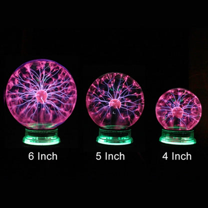 Novelty Lighting Magic Plasma Ball Lamp 3/4/5/6 Inch Night Light