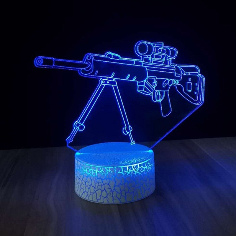 Rifle RGB Night Lights Gamer Decoration