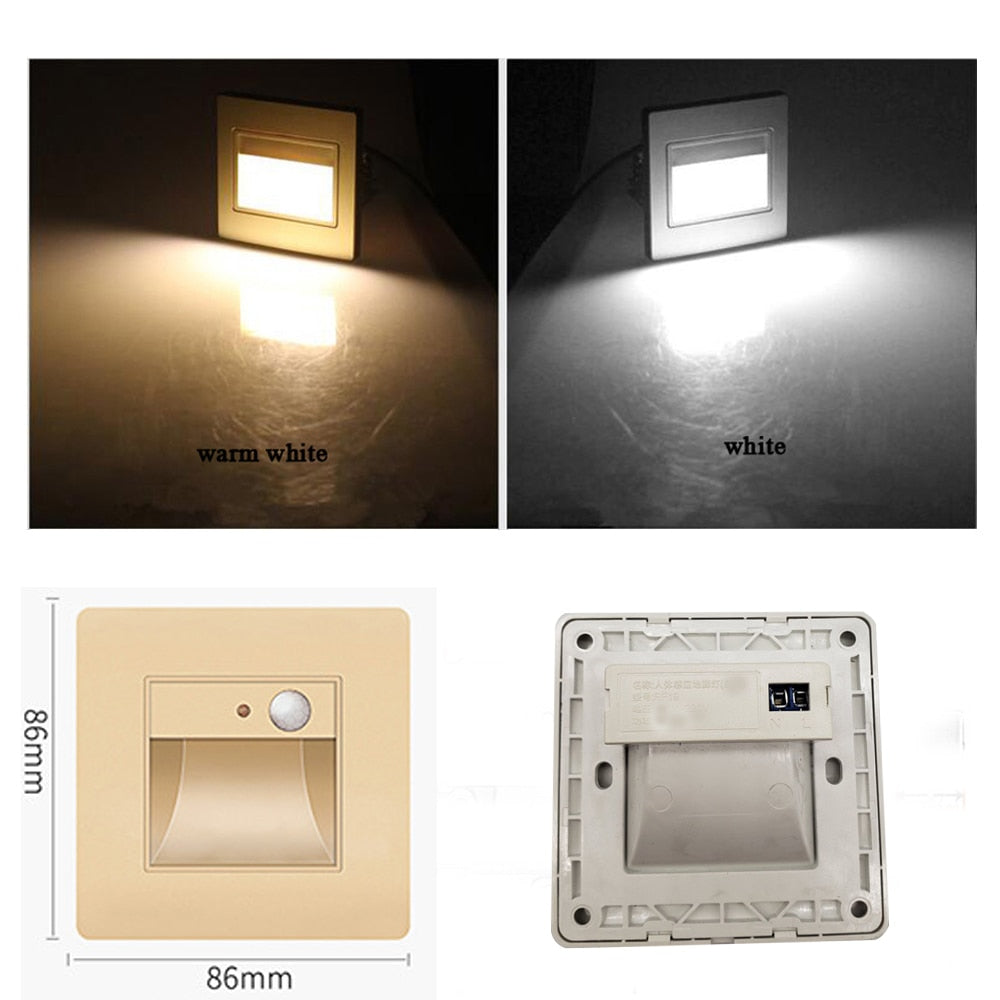 LED Night Lamp Sensor Wall Light