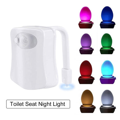 8 Colors Smart PIR Motion Sensor Toilet Seat