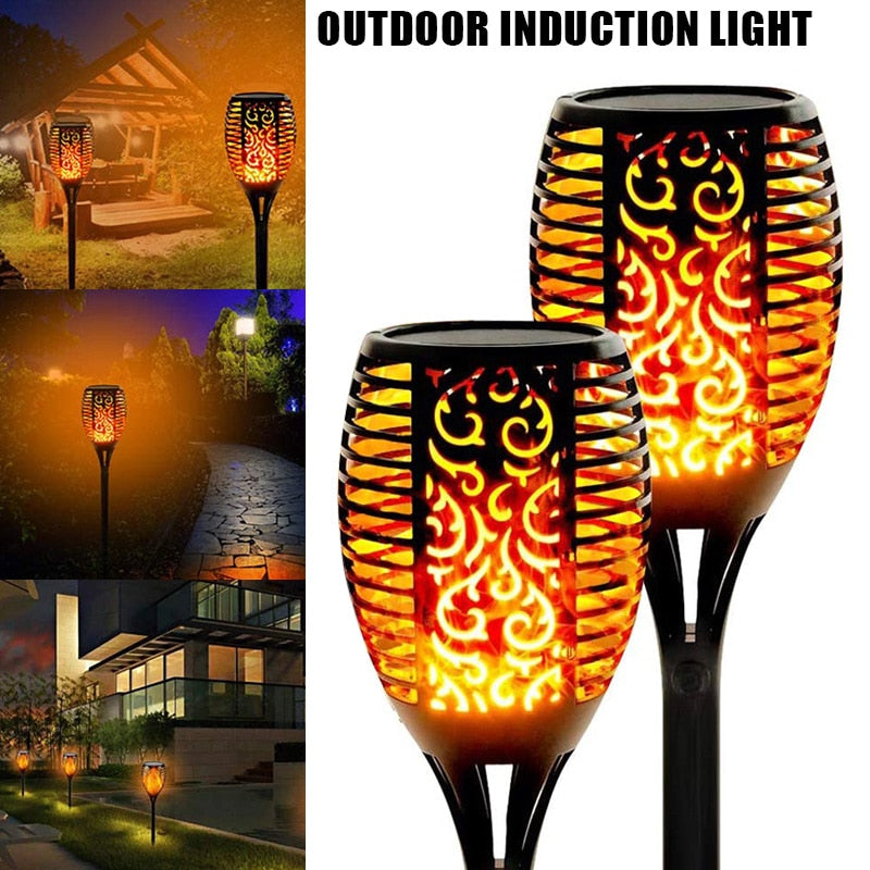 LED Outdoor Solar Flame Lamp