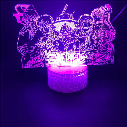 3D LED Illusion Table Lamp Touch Optical Action Figure