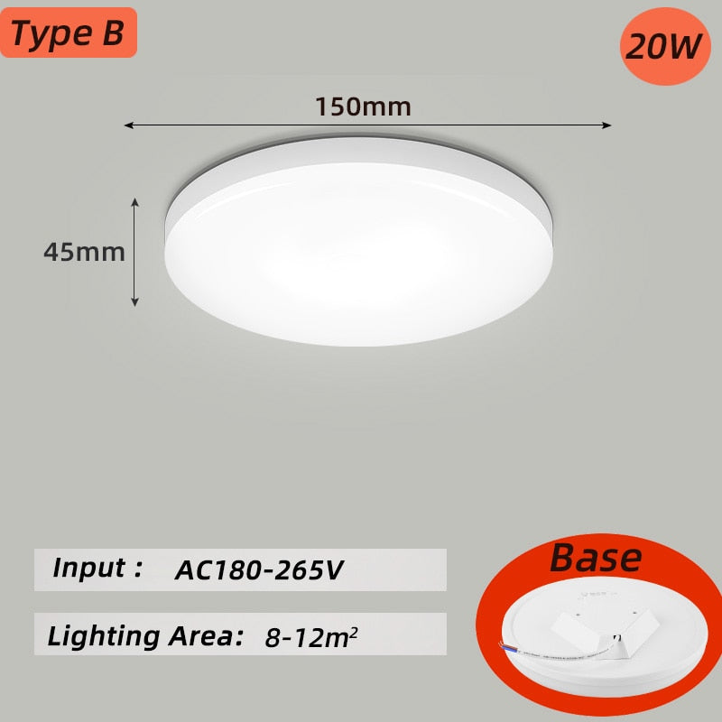 Modern Led Ceiling Lamp 20W 30W 40W Square