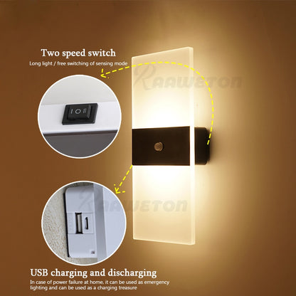 USB Wireless Home Decor Wall Lights