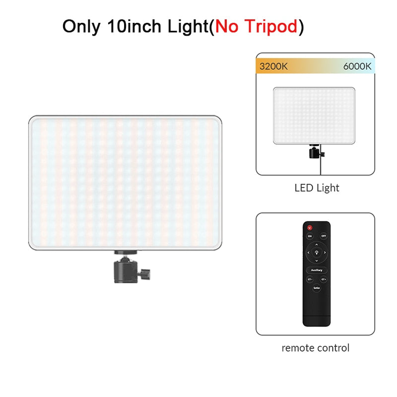 LED Video Light Panel Live Streaming Photo Studio Lamp