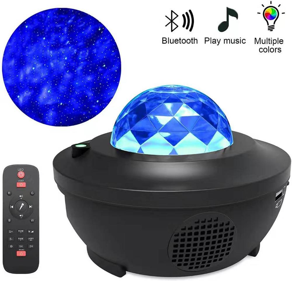 LED Star Projector Ocean Wave Night Lamp