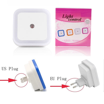 Mini LED Night Light Plug-in Dusk to Dawn Sensor Lamp