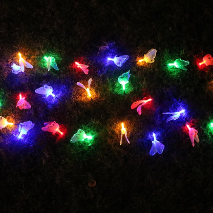 Christmas Lights Solar Butterfly Fiber