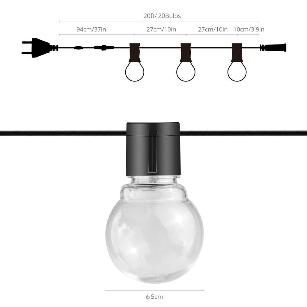 LEDs Bulbs String Outdoor Lighting Waterproof