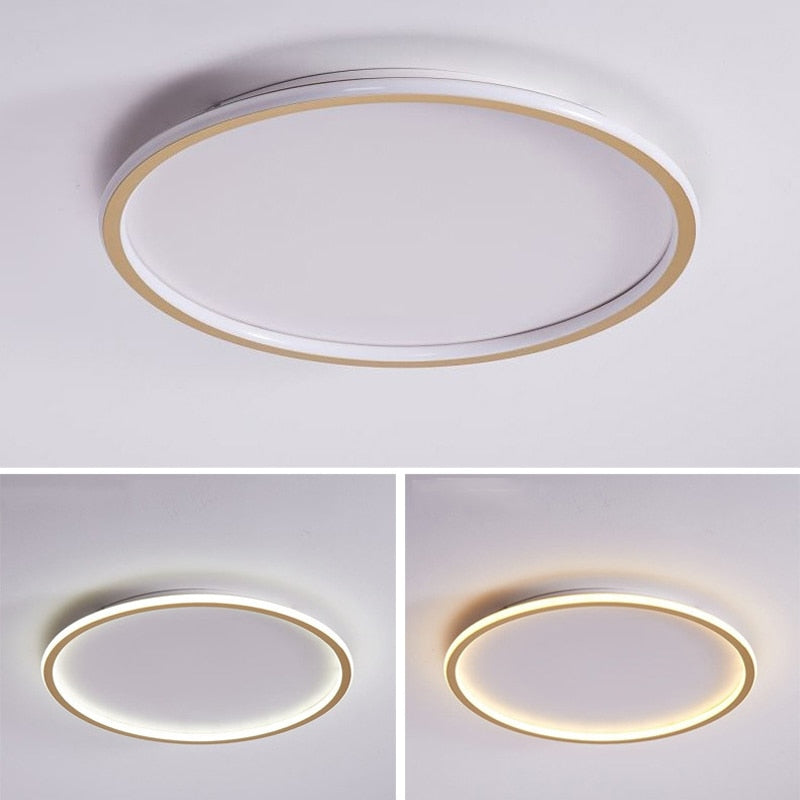 Light Luxury Modern Black/Gold LED Ceiling Lamp