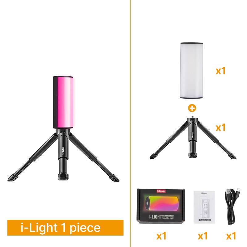 Light Mini RGB Tube Light Handheld led Fill Lamp Magnetic