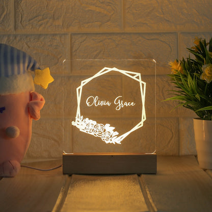 Personalized Night Light USB